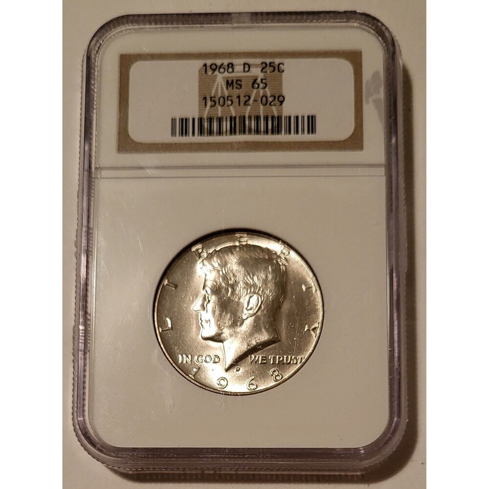 1968 D Kennedy Half Dollar MS65 NGC